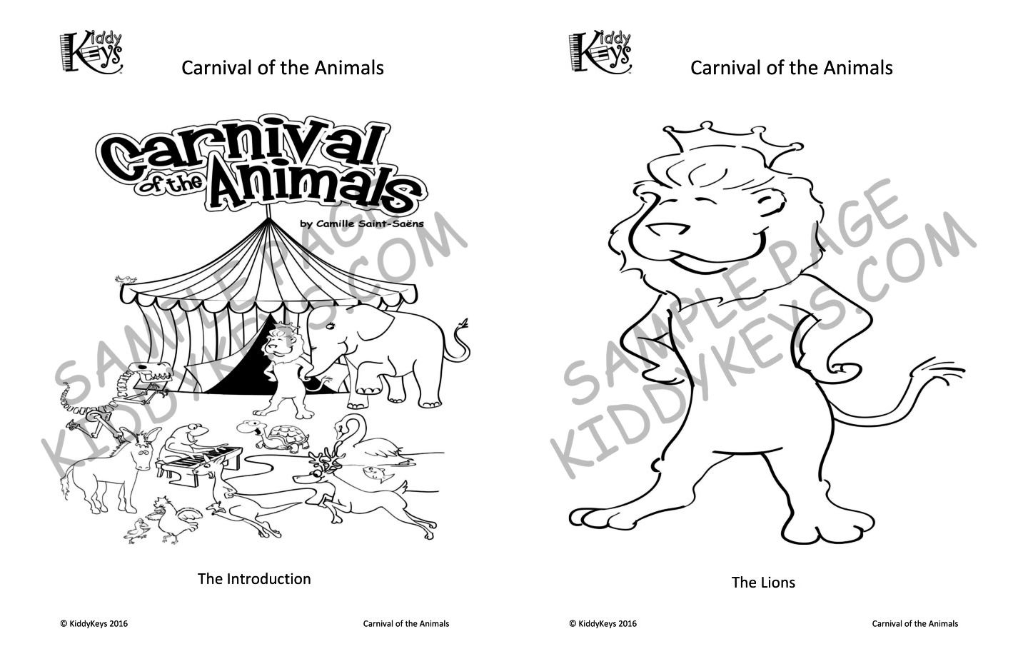 Coloring Pages Carnival Of The Animals - Coloring Pages